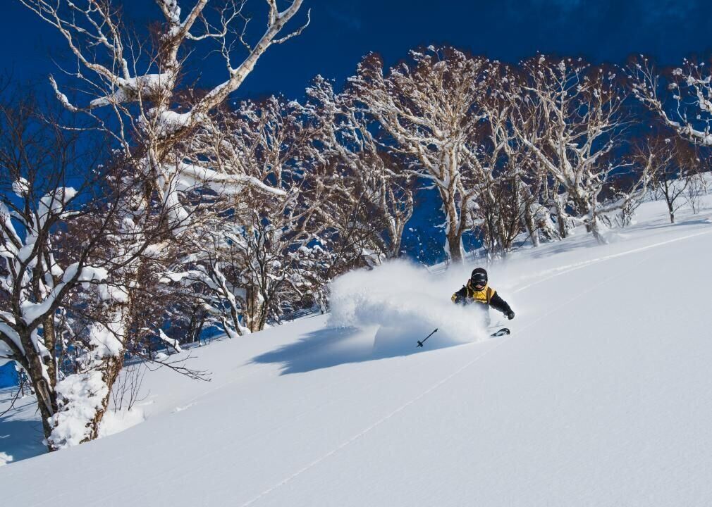 Backcountry skiing (also known as alpine touring)